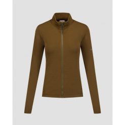 Bluza damska Dolomite Latemar Zip Fleece. Zielone bluzy damskie Dolomite, bez wzorów, bez kaptura. W wyprzedaży za 423.00 zł.