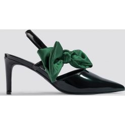 NA-KD Shoes Czółenka z kokardą - Black,Green. Czarne czółenka damskie NA-KD Shoes, w paski. Za 121.95 zł.