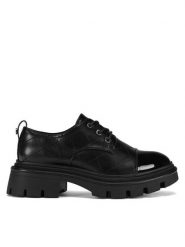 Nine West Loafersy 8198-1 Czarny. Czarne mokasyny damskie Nine West, bez wzorów, z materiału, bez obcasa, na płaskiej podeszwie, bez zapięcia. Za 199.99 zł.