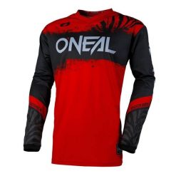 Bluza rowerowa męska O'neal Shocker czarno czerwona. Czarne bluzy męskie O'NEAL, m, bez wzorów, bez kaptura. Za 175.00 zł.