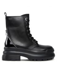 Liu Jo Trzewiki Amy 17 SF3101 P0102 Czarny. Czarne botki damskie Liu Jo, ze skóry, bez obcasa, na płaskiej podeszwie, bez zapięcia. Za 1,159.00 zł.