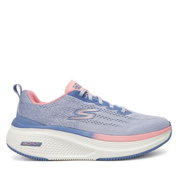 Buty do biegania Skechers. Niebieskie obuwie sportowe damskie Skechers, bez wzorów, do biegania. Za 299.99 zł.