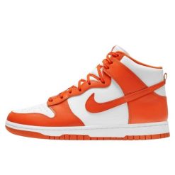 Buty do chodzenia dla dorosłych Nike Dunk High Syracuse. Brązowe obuwie sportowe damskie Nike, bez wzorów, z materiału, do koszykówki. Za 1,396.94 zł.