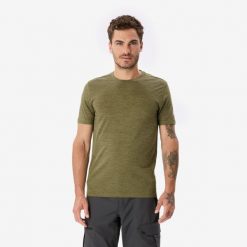 Koszulka trekkingowa męska z krótkim rękawem Simond Merino Fresh. Brązowe koszulki sportowe męskie SIMOND, na zimę, l, bez wzorów, z materiału, bez kołnierzyka, bez ramiączek, trekkingowe. Za 119.99 zł.