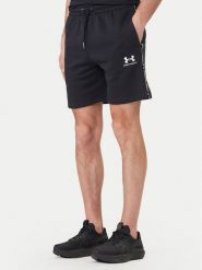 Under Armour Szorty sportowe UA Icon Fleece Taping 1390299 Czarny Regular Fit. Czarne krótkie spodenki sportowe męskie Under Armour, m, bez wzorów, z bawełny. Za 229.99 zł.