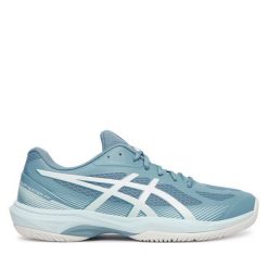Buty halowe Asics. Niebieskie buty sportowe męskie Asics, bez zapięcia. Za 399.99 zł.