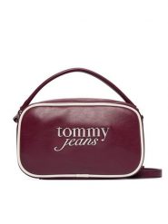 Tommy Jeans Torebka Tjw Bold Script Camera Bag AW0AW19053 Bordowy. Czerwone torebki do ręki damskie Tommy Jeans, bez wzorów, z jeansu, bez dodatków. Za 409.99 zł.