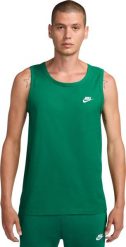 Nike Koszulka męska Club Tank zielona BQ1260 365 2XL. Zielone t-shirty męskie Nike, m, bez wzorów, bez kołnierzyka. Za 118.78 zł.
