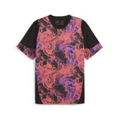 Męska koszulka piłkarska individualCUP PUMA Black. Czarne koszulki sportowe męskie Puma, l, bez wzorów, bez kołnierzyka, bez ramiączek, do piłki nożnej. W wyprzedaży za 133.75 zł.