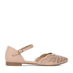 Baleriny Lasocki. Brązowe półbuty damskie Lasocki, bez wzorów, bez obcasa, na płaskiej podeszwie, bez zapięcia. Za 169.99 zł.