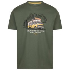 T-shirt Trespass Tokso. Zielone t-shirty męskie Trespass, m, bez wzorów, z bawełny, bez kołnierzyka. Za 86.90 zł.