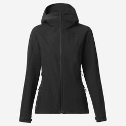 Second Life - Kurtka trekkingowa damska Softshell Forclaz MT500 - Stan Dobry. Czarne kurtki damskie FORCLAZ, m, bez wzorów, z poliesteru, bez kaptura. Za 186.99 zł.