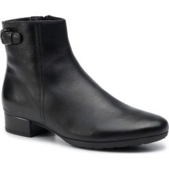 Botki GABOR - 92.711.57 Schwarz. Czarne kozaki damskie Gabor, z materiału, bez obcasa, na obcasie. W wyprzedaży za 339.00 zł.