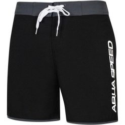 Spodenki kąpielowe męskie Aqua Speed Evan. Czarne kąpielówki męskie Aqua-Speed, m, bez wzorów. Za 79.00 zł.