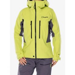 Kurtka GORE TEX damska Berghaus Extrem Vanguard GTX Jkt AF. Żółte kurtki damskie Berghaus, bez wzorów, z gore-texu, bez kaptura. Za 2,308.89 zł.