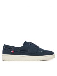 Tommy Hilfiger Mokasyny T3B4-33853-0315800 Granatowy. Niebieskie półbuty chłopięce Tommy Hilfiger, bez wzorów, z materiału, bez zapięcia. Za 209.99 zł.
