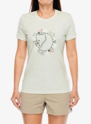 Koszulka z nadrukiem damska Fjallraven Fjallblomster Fox T-shirt. Zielone t-shirty damskie Fjällräven, s, bez wzorów, z bawełny, bez kołnierzyka. Za 219.99 zł.
