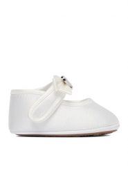 Guess Baleriny CEO-CM250408-5 Biały. Białe baleriny dziewczęce Guess, z aplikacjami, z materiału, bez zapięcia. Za 79.99 zł.