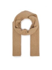 Calvin Klein Szalik LV04F8119G Beżowy ciemny. Brązowe rękawiczki damskie Calvin Klein, bez wzorów, z wełny. Za 329.99 zł.