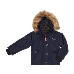Dziewczęca parka narciarska Peak Mountain Falava. Niebieskie kurtki i płaszcze dla dziewczynek Peak Mountain, bez wzorów, z poliesteru, długie, bez kaptura. Za 221.00 zł.