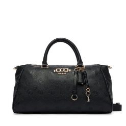 Torebka Guess. Czarne torebki do ręki damskie Guess, z aplikacjami, bez dodatków. Za 749.99 zł.