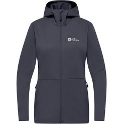 Kurtka softshell damska Jack Wolfskin Feldberg Hoody. Brązowe kurtki damskie Jack Wolfskin, bez wzorów, z softshellu, bez kaptura. Za 429.99 zł.