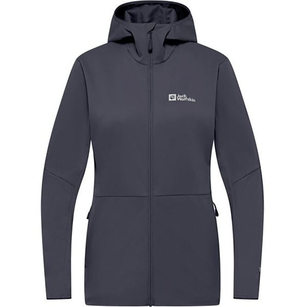 Kurtka softshell damska Jack Wolfskin Feldberg Hoody. Brązowe kurtki damskie Jack Wolfskin, xs, bez wzorów, z materiału, bez kaptura. Za 419.99 zł.