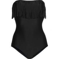Kostium kąpielowy bandeau z frędzlami bonprix czarny. Kostiumy jednoczęściowe damskie marki NABAIJI. Za 89.99 zł.