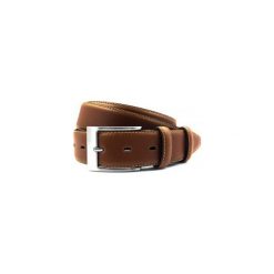 Brązowy pasek męski P20 Sobieski - 3,5cm. Brązowe paski damskie Modini Moda Męska, bez wzorów, z materiału, casualowe. Za 71.10 zł.