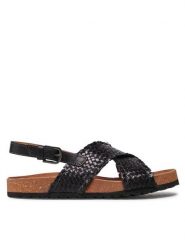 Lasocki Sandały WI12-MARIYO-02 Czarny. Czarne sandały damskie Lasocki, bez wzorów, ze skóry, bez obcasa, na płaskiej podeszwie, bez zapięcia. Za 169.99 zł.