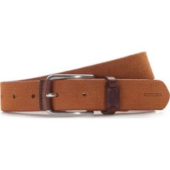 Pasek męski. Brązowe paski damskie Wittchen, bez wzorów, z nubiku, eleganckie. W wyprzedaży za 79.90 zł.