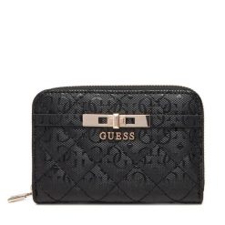 Portfel Guess. Czarne portfele damskie Guess, z aplikacjami. Za 219.99 zł.