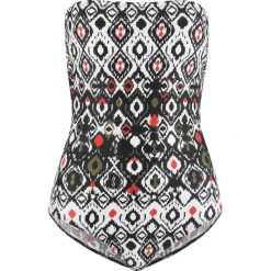 Kostium kąpielowy, zrównoważony produkt bonprix czarno-beżowy. Czarne kostiumy jednoczęściowe damskie bonprix. Za 129.99 zł.