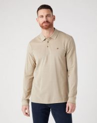 WRANGLER REFINED POLO MĘSKA KOSZULKA Z DŁUGIM RĘKAWEM LONGSLEEVE GREEN 112341120 W7MJ016778. Zielone bluzki z długim rękawem męskie Wrangler, m, bez wzorów, bez ramiączek. Za 119.99 zł.