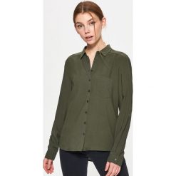 Gładka koszula - Khaki. Brązowe koszule damskie Cropp. Za 49.99 zł.
