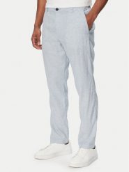 BOSS Chinosy Sanderson-L-3 50559595 Niebieski Regular Fit. Niebieskie spodnie materiałowe męskie Boss, l, bez wzorów, ze lnu. Za 679.99 zł.