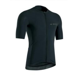 Koszulka rowerowa SUPREMO, czarna. Czarne buty sportowe męskie GIST, bez zapięcia, rowerowe. Za 399.00 zł.