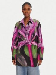 Desigual Koszula Orquidea Lacroix 25WWCW20 Kolorowy Relaxed Fit. Bluzki damskie Desigual, m, bez wzorów, z bawełny, bez kołnierzyka, bez ramiączek. Za 459.99 zł.