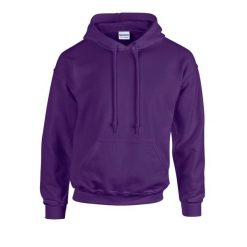 Bluza Z Kapturem Dla Dorosłych Unisex Heavy Blend. Fioletowe bluzy męskie Gildan, l, bez wzorów, z kapturem. Za 74.99 zł.