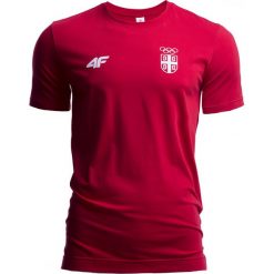 Koszulka męska Serbia Pyeongchang 2018 TSM700 - czerwony wiśniowy. Czerwone t-shirty męskie 4f, na zimę, m, bez wzorów, z bawełny, bez kołnierzyka. W wyprzedaży za 49.99 zł.
