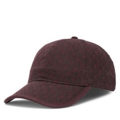 Czapka z daszkiem Calvin Klein. Czerwone czapki i kapelusze damskie Calvin Klein, bez wzorów. Za 189.99 zł.
