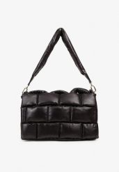 Czarna Torebka na Ramię Typu Puffer Bag Norriva. Czarne torby na ramię damskie Renee, bez wzorów, z jeansu, eleganckie, pikowane, bez dodatków. Za 149.99 zł.