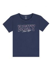 Roxy T-Shirt Lily ERGZT04139 Błękitny Regular Fit. Niebieskie t-shirty i topy dla dziewczynek Roxy, bez wzorów, z bawełny, bez ramiączek. Za 79.99 zł.