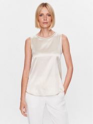 Peserico Bluzka S08893D Écru Regular Fit. Bluzki damskie Peserico, s, bez wzorów, z jedwabiu, bez kołnierzyka, bez ramiączek. Za 1,619.00 zł.