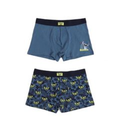 Bokserki Disney Lilo & Stitch (x2). Niebieskie bokserki męskie Disney, m, bez wzorów, z bawełny. Za 174.50 zł.