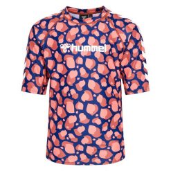 Koszulka kąpielowa dla dziewczynki Hummel Lucia. Niebieskie t-shirty i topy dla dziewczynek Hummel, bez wzorów, bez ramiączek. Za 189.00 zł.