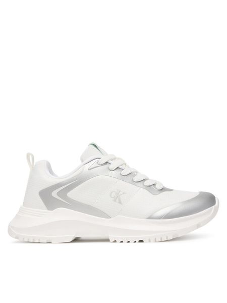 Calvin Klein Sneakersy Low Cut Lace-Up V3A9-83233-1844X059 S Biały. Białe buty sportowe dziewczęce Calvin Klein, bez wzorów, z materiału, bez zapięcia. Za 479.99 zł.
