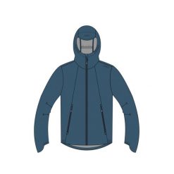 Kurtka nieprzemakalna z stałym kapturem CMP. Niebieskie kurtki męskie CMP, bez wzorów, sportowe. Za 408.80 zł.