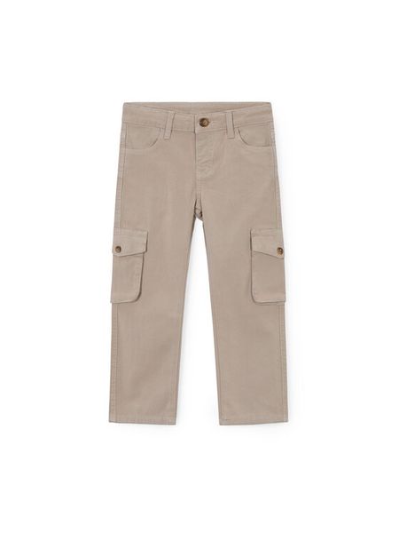 Mayoral Chinosy 3577 Beżowy Regular Fit. Brązowe spodnie materiałowe dla chłopców Mayoral, bez wzorów, z bawełny. Za 141.99 zł.