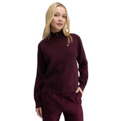 Damski sweter golfowy Siroko Fade-W Cherry. Czerwone obuwie sportowe damskie SIROKO, bez wzorów, z materiału, sportowe, bez kołnierzyka, bez ramiączek, krótkie, bez kaptura. Za 297.00 zł.